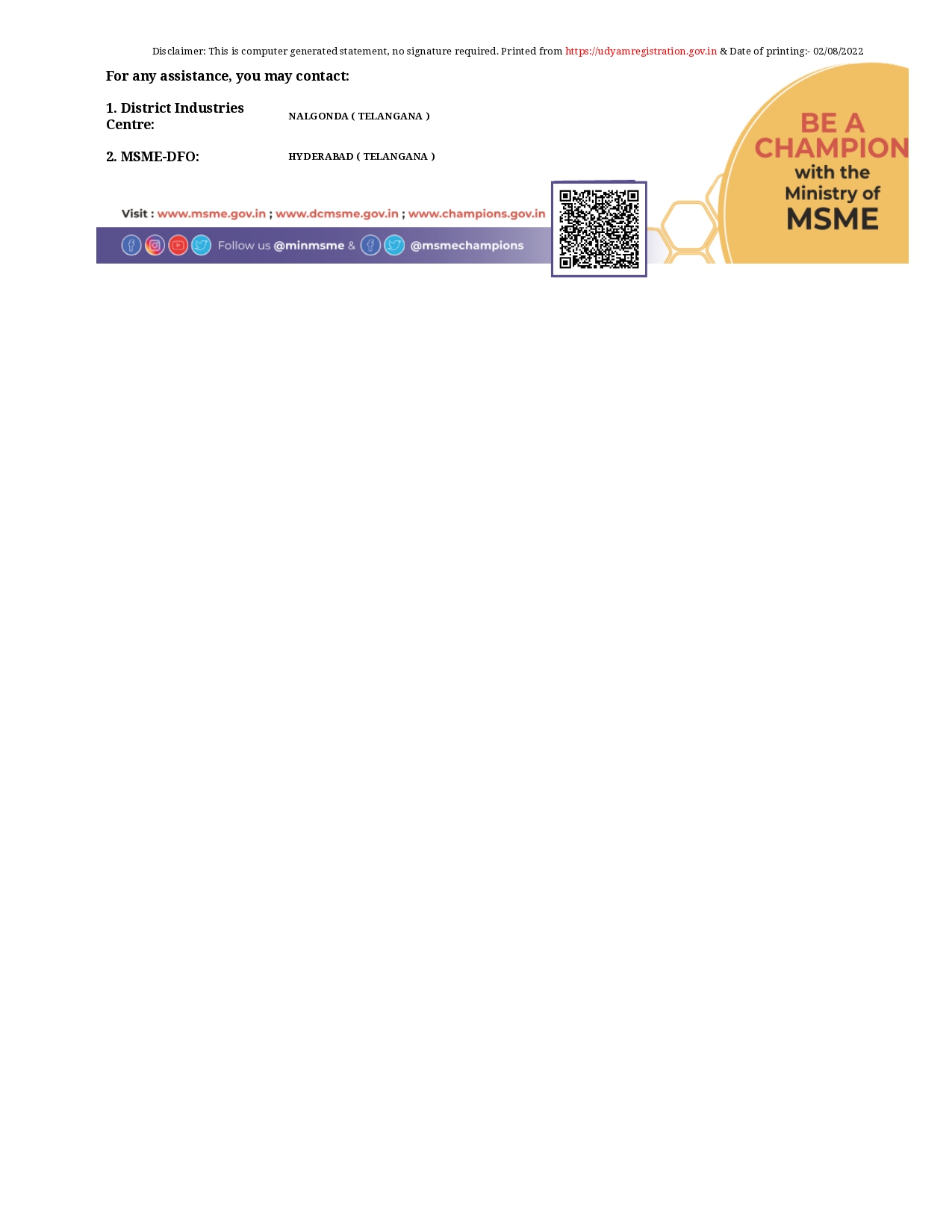 Recognition Certificate Page 2